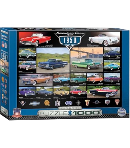 Amazon.com: EuroGraphics 1960's Cruisin' Classics Jigsaw Puzzle